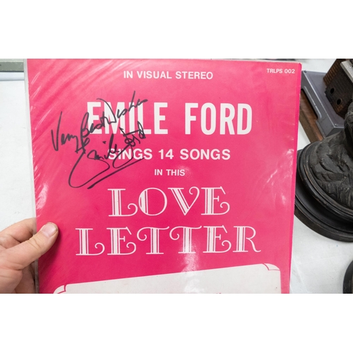 54 - A collection of Signed Lp & 12