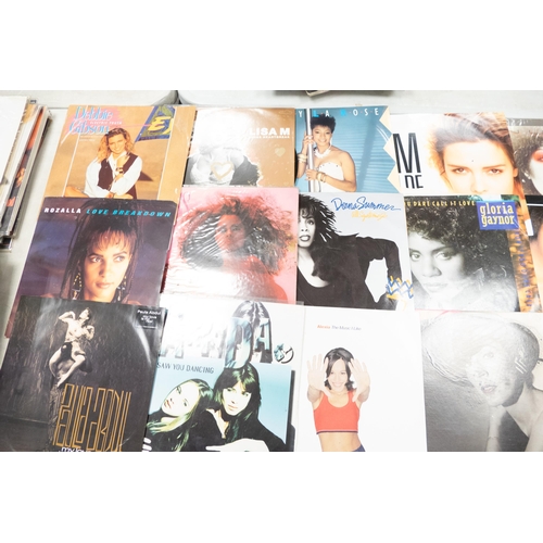 55 - A collection of 1980's & later Lp Records & 12