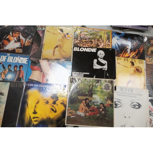 57 - A collection of 1980's & later Lp Records & 12