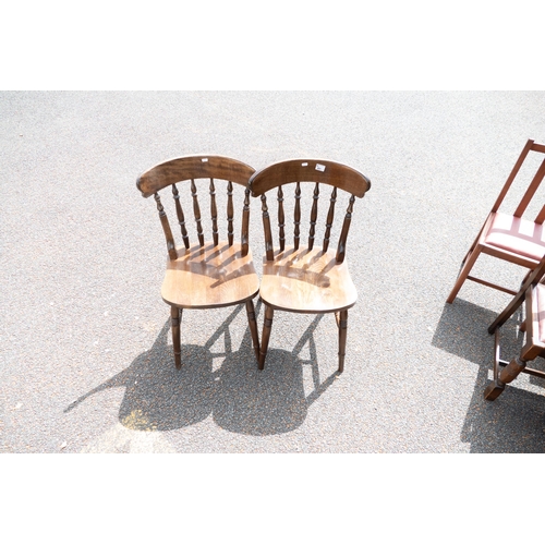 651 - Two Modern Farmhouse Style dining Chairs(2)