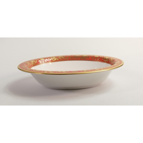 1 - De Lamerie Fine Bone China Burnt Orange Oval Open Veg Bowls , specially made high end quality item, ... 