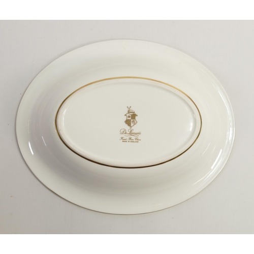 3 - De Lamerie Fine Bone China Cream On White Oval Open Veg Bowl , specially made high end quality item,... 