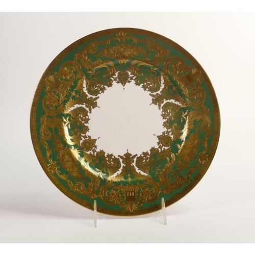 8 - De Lamerie Fine Bone China Green Majestic Patterned Dinner Plate , specially made high end quality i... 