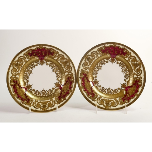 10 - De Lamerie Fine Bone China Special Commission Royale for Superyacht Madame Gu Patterned Salad Plates... 