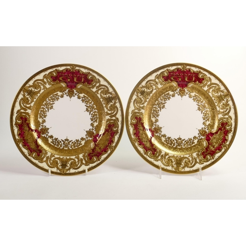 21 - De Lamerie Fine Bone China Special Commission Royale for Superyacht Madame Gu Patterned Dinner Plate... 