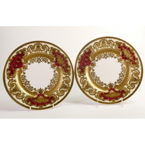 22 - De Lamerie Fine Bone China Special Commission Royale for Superyacht Madame Gu Patterned Dinner Plate... 