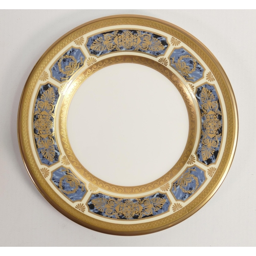 30 - De Lamerie Fine Bone China Blue on Ivory  Patterned Trio , specially made high end quality item