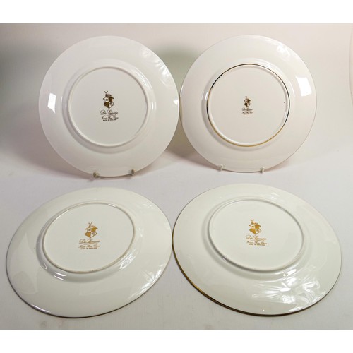 53 - De Lamerie Fine Bone China Chatsworth Garland patterned dinner plates, specially made high end quali... 