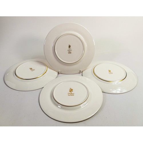 54 - De Lamerie Fine Bone China Chatsworth Garland patterned dessert plates, specially made high end qual... 