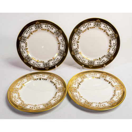 55 - De Lamerie Fine Bone China Chatsworth Garland patterned dessert plates, specially made high end qual... 