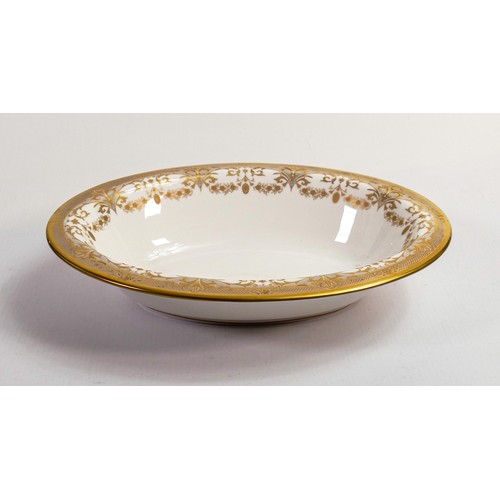 58 - De Lamerie Fine Bone China Chatsworth Garland patterned oval open vegetable dish, specially made hig... 