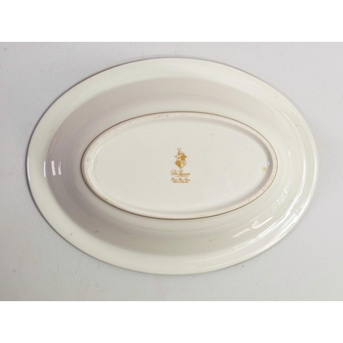 58 - De Lamerie Fine Bone China Chatsworth Garland patterned oval open vegetable dish, specially made hig... 