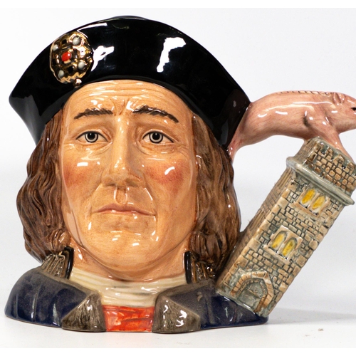 105 - Royal Doulton large character jug Richard III D7099, Limited edition