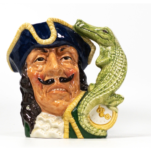 108 - Royal Doulton large character jug Capt Hook D6597