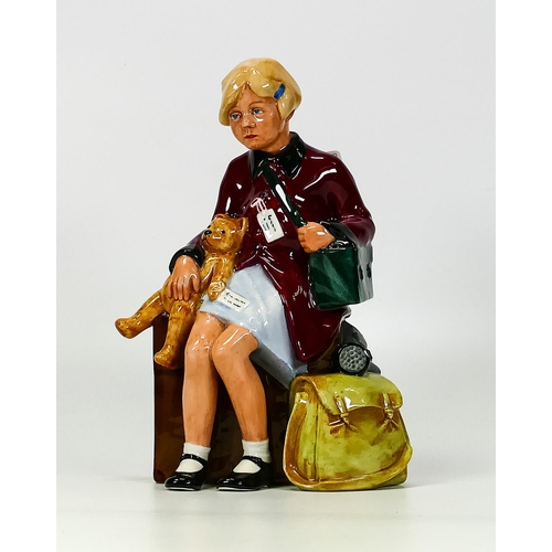 203 - Royal Doulton limited edition figure Children of the Blitz The Girl Evacuee Hn3203 with certificate ... 
