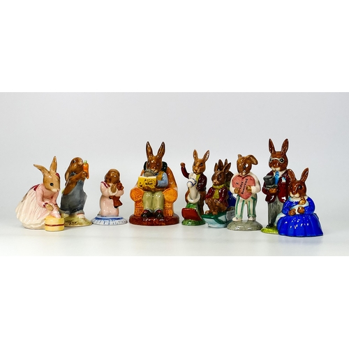 232 - Royal Doulton Boxed Bunnykins Figures Tally Ho Db12, Goodnight Db157, Ballerina Db176, Sleigh ride D... 