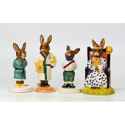 236 - Royal Doulton Boxed Bunnykins Figures Susan Db83, Prince Frederick Db48, Prince Beatrice Db47 & Bath... 