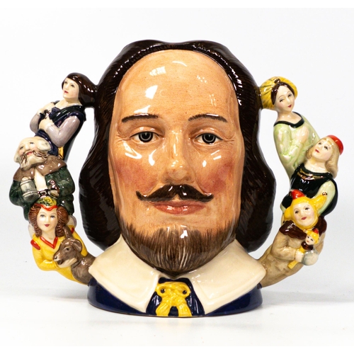 88 - Royal Doulton large two handled character jug William Shakespeare D6933, Limited edition