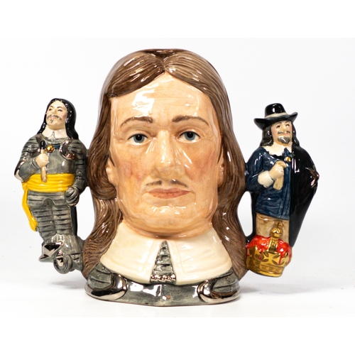 90 - Royal Doulton Large Two Handled Character Jug Oliver Cromwell D6968, limited edition