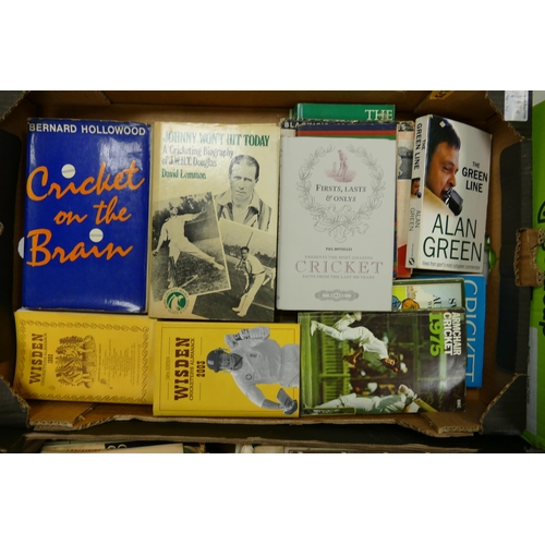 2 - Dozens of cricketing books from earlier 20th century onwards, includes many hardback, scarcer items ... 