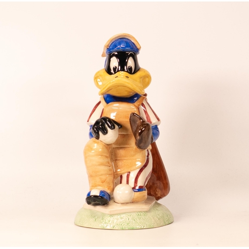 568 - Kevin Francis/ Peggy Davies Toby Jug Daffy Duck from Looney Tunes as Baseball Player, Decorative Sam... 