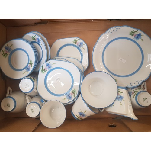 143 - Czechoslovakian Victoria Branded tea set