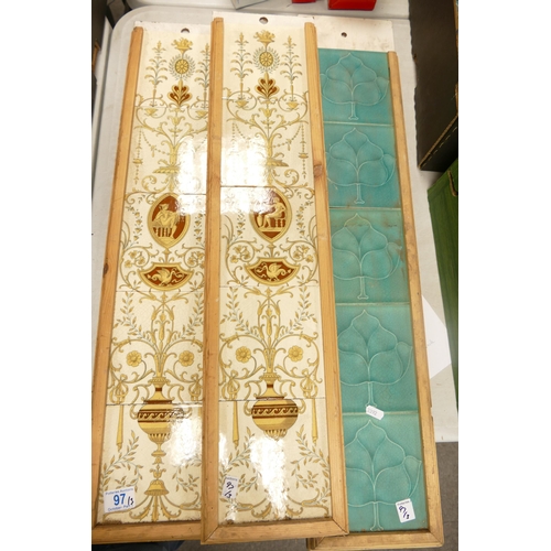 97 - Three 4 Decorative Tile Sale Boards  (3)