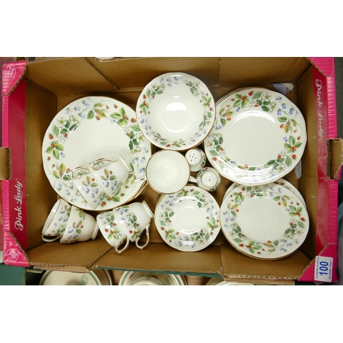 100 - Duchess China Strawberry Fields Pattern Tea & Dinner ware