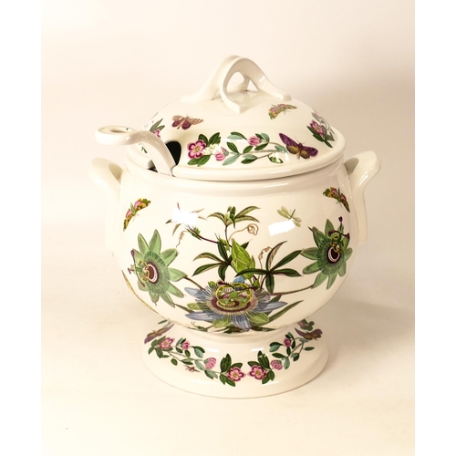 26 - Portmeirion Botanical Patterned Soup Tureen & Ladle, height 30cm