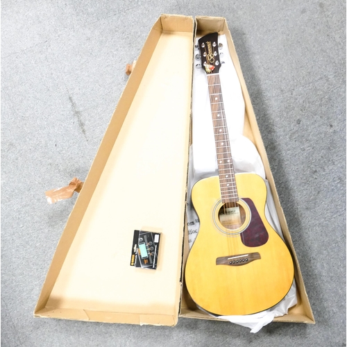 27 - Brunswick Acoustic Guitar & Boxed Yamaha Tuner