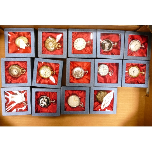 125 - A collection of Novelty Boxed Replica Pocket watches