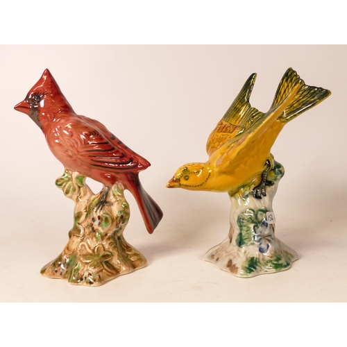 154 - Beswick Tanager Bird 928 & Red Cardinal bird 927 (2)