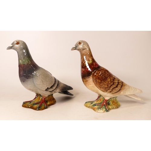 161 - Beswick Pigeon Grey 1383 & Brown 1383 (2)