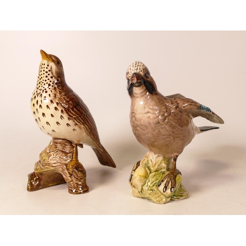 163 - Beswick Beswick Song Thrush 2308 & Jay 2417(2)