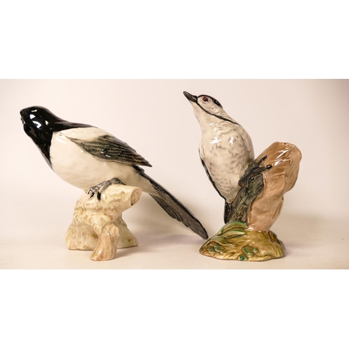 164 - Beswick Lester spotted woodpecker 2420 & Magpie 2305(2)