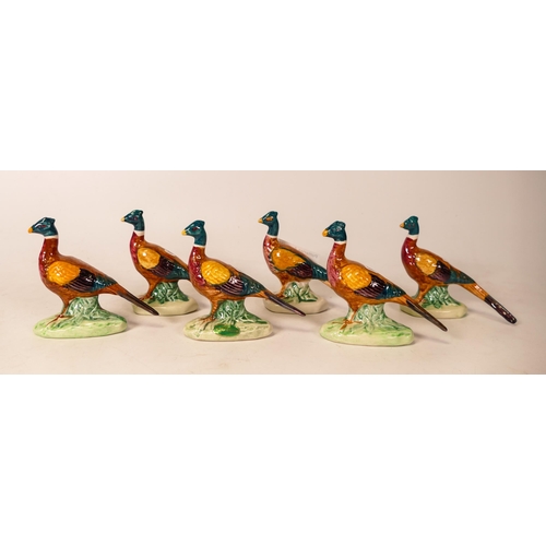 177 - Six Beswick Pheasants 767a & 767b(6)