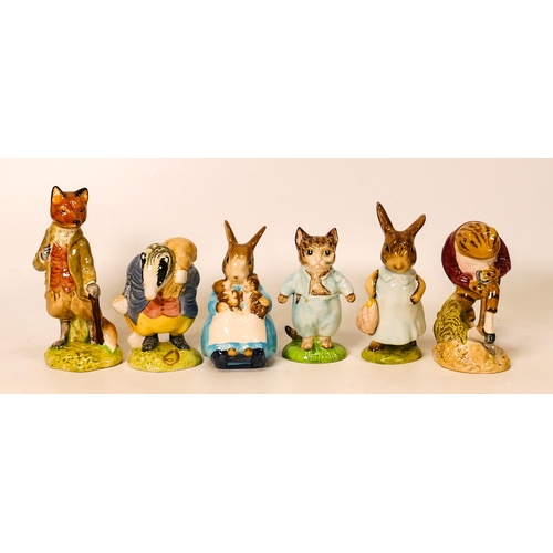 89 - Beswick Bp4 Beatrix Potter figures to include Mrs Rabbit & Bunnies, Tommy Brock, Tom Kitten, Mr Jere... 