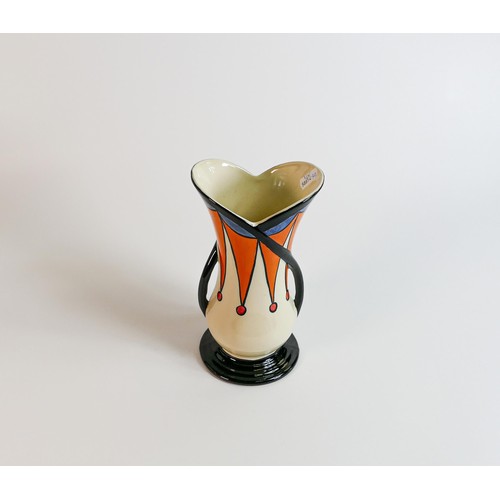 3 - Lorna Bailey large Circus pattern twin handled vase, Old Ellgreave backstamp, height 21cm