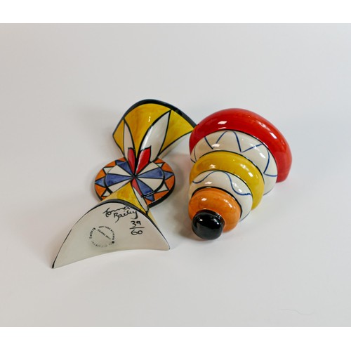 20 - Lorna Bailey Fanfair (limited) & Mexicana pattern wall pockets, height of tallest 22cm (2)