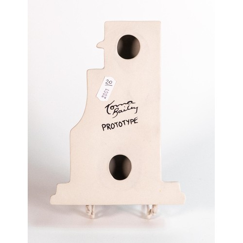 58 - Lorna Bailey prototype Decoman wall plaque, (went into production as a limited edition of 50 in July... 