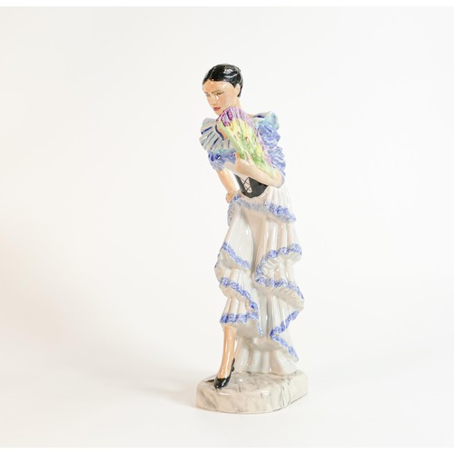 101 - Kevin Francis / Peggy Davies figure The Spanish Dancer blue dress colourway, limited edition