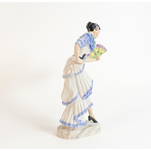 101 - Kevin Francis / Peggy Davies figure The Spanish Dancer blue dress colourway, limited edition