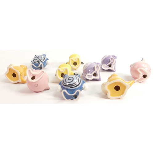 122 - Two sets of Wade Pokemon figures, made in 2001 for the Nintendo Pokemon game. They are Polywhirl, Ps... 