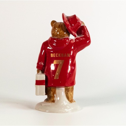 131 - Wade Paddington Bear signed by David Beckham - 