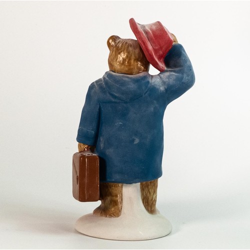 132 - Wade unglazed Paddington Bear signed to base by Michael Bond. This was removed from the archives of ... 