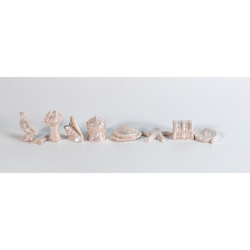 153 - Wade Nautical series Whimsies in pearl glaze. These were removed from the archives of the Wade facto... 