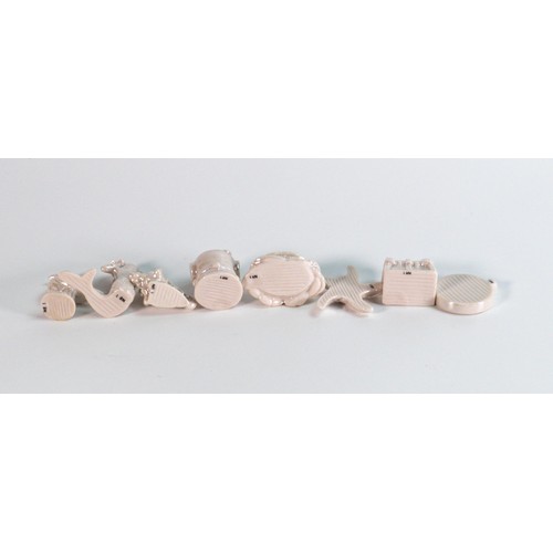 153 - Wade Nautical series Whimsies in pearl glaze. These were removed from the archives of the Wade facto... 