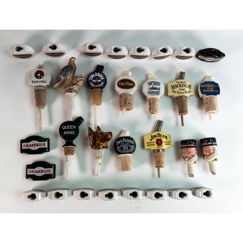 162 - Wade advertising ceramic drinks pourers including Southern Comfort, Jim Beam, Queen Anne, Taplows, F... 