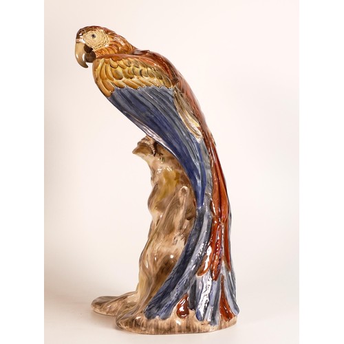 184 - A rare Wade Earthenware model of a parrot perched on a branch designed by Colin Melbourne, C1950s, n... 