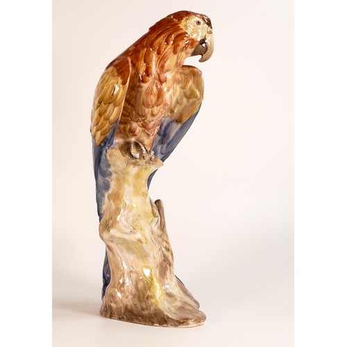 184 - A rare Wade Earthenware model of a parrot perched on a branch designed by Colin Melbourne, C1950s, n... 